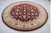 Jaipur Red Round Hand Knotted 81 X 82  Area Rug 905-115778 Thumb 1