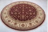 Jaipur Red Round Hand Knotted 81 X 82  Area Rug 905-115778 Thumb 3