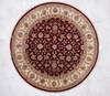 Jaipur Red Round Hand Knotted 81 X 82  Area Rug 905-115778 Thumb 0