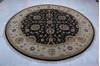 Jaipur Black Round Hand Knotted 711 X 81  Area Rug 905-115779 Thumb 4