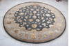Jaipur Blue Round Hand Knotted 82 X 83  Area Rug 905-115783 Thumb 1