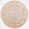 Jaipur Grey Round Hand Knotted 81 X 82  Area Rug 905-115784 Thumb 0