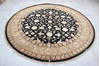 Jaipur Black Round Hand Knotted 81 X 83  Area Rug 905-115786 Thumb 1
