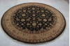 Jaipur Black Round Hand Knotted 81 X 83  Area Rug 905-115786 Thumb 4