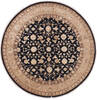 Jaipur Black Round Hand Knotted 81 X 83  Area Rug 905-115786 Thumb 0