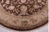 Jaipur Brown Round Hand Knotted 81 X 83  Area Rug 905-115787 Thumb 1