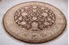 Jaipur Brown Round Hand Knotted 81 X 83  Area Rug 905-115787 Thumb 3