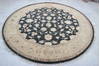 Jaipur Blue Round Hand Knotted 81 X 81  Area Rug 905-115791 Thumb 1