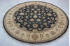 Jaipur Blue Round Hand Knotted 81 X 81  Area Rug 905-115791 Thumb 4