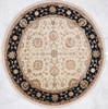 Jaipur White Round Hand Knotted 80 X 84  Area Rug 905-115793 Thumb 0