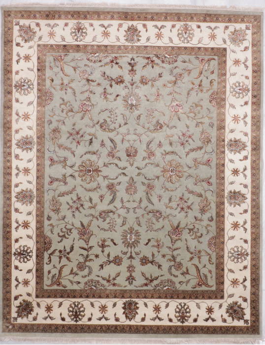 Jaipur Green Hand Knotted 80 X 101 Area Rug 905-115797 Image 0