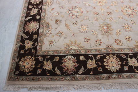 Jaipur White Hand Knotted 80 X 103 Area Rug 905-115805 Image 1