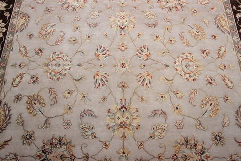 Jaipur White Hand Knotted 80 X 103 Area Rug 905-115805 Image 3