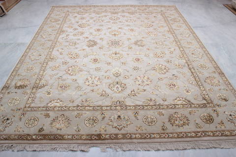 Jaipur White Hand Knotted 80 X 101 Area Rug 905-115811 Image 1