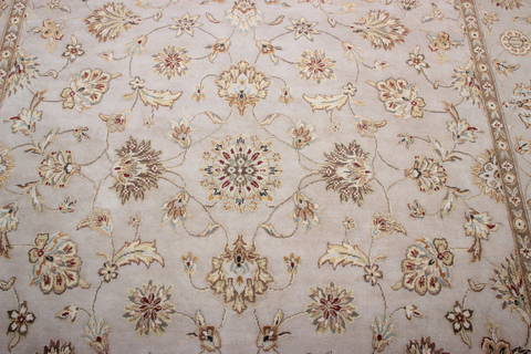 Jaipur White Hand Knotted 80 X 101 Area Rug 905-115811 Image 4