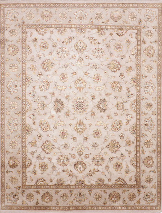 Jaipur White Hand Knotted 80 X 101 Area Rug 905-115811 Image 0