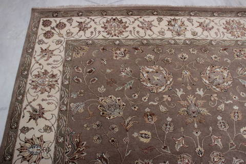 Jaipur Brown Hand Knotted 82 X 103 Area Rug 905-115813 Image 6