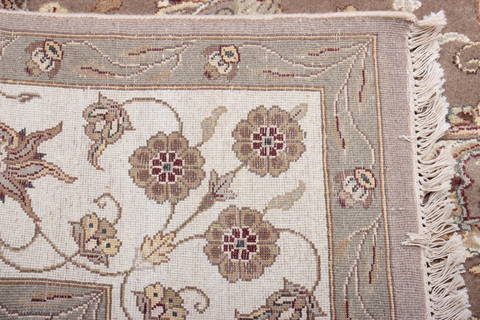 Jaipur Brown Hand Knotted 82 X 103 Area Rug 905-115813 Image 9