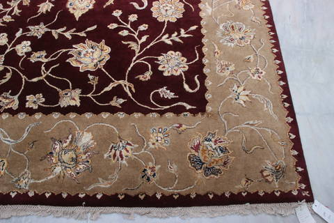 Jaipur Red Hand Knotted 80 X 100 Area Rug 905-115817 Image 3
