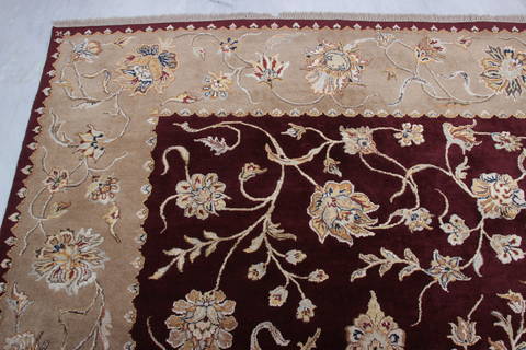 Jaipur Red Hand Knotted 80 X 100 Area Rug 905-115817 Image 5