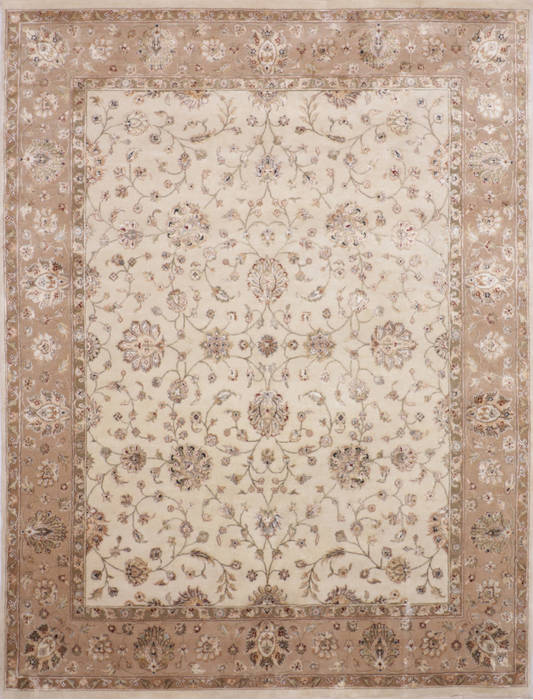 Jaipur White Hand Knotted 80 X 103 Area Rug 905-115818 Image 0