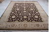 Jaipur Brown Hand Knotted 81 X 101  Area Rug 905-115821 Thumb 1