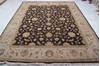 Jaipur Brown Hand Knotted 81 X 101  Area Rug 905-115821 Thumb 7