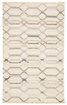 Jaipur Living Anatolia White Rectangle 5x8 ft Wool and Viscose Carpet 115984