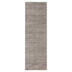 Jaipur Living Basis Grey Runner 6 to 9 ft Wool and Viscose Carpet 116047