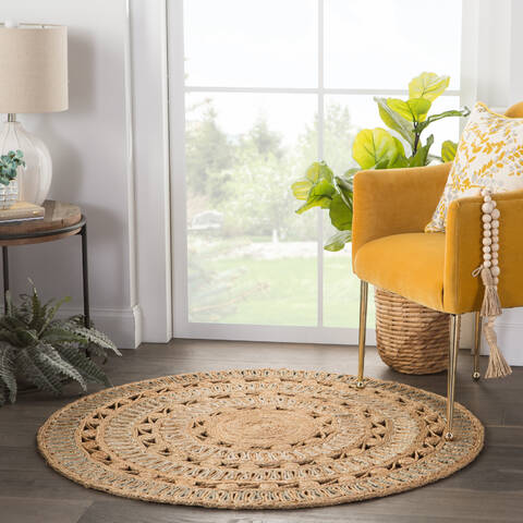 Jaipur Living Cercles Beige Round 40 X 40 Area Rug RUG143414 803-116420 Image 2