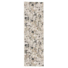 Jaipur Living Cirque White Runner 6 to 9 ft Polyester and Viscose Carpet 116503