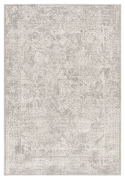 Jaipur Living Cirque Grey Rectangle 10x14 ft Polyester and Viscose Carpet 116512
