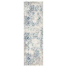 Jaipur Living Cirque Blue Runner 6 to 9 ft Polyester and Viscose Carpet 116630