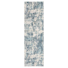 Jaipur Living Cirque Blue Runner 6 to 9 ft Polyester and Viscose Carpet 116636