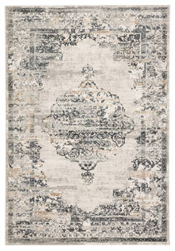 Jaipur Living Cirque Grey Rectangle 8x10 ft Polyester and Viscose Carpet 116675