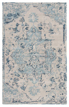 Jaipur Living Citrine Beige Rectangle 5x8 ft Wool and Viscose Carpet 116706