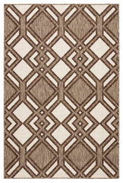 Jaipur Living Decora by Nikki Chu Brown Rectangle 5x8 ft Polyester Carpet 117081