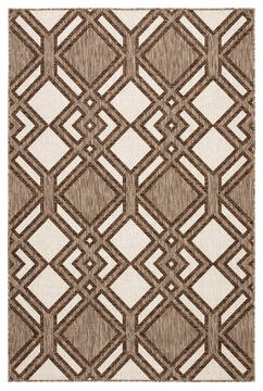 Jaipur Living Decora by Nikki Chu Brown Rectangle 2x4 ft Polyester Carpet 117082