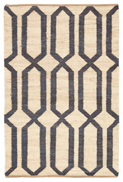 Jaipur Living Feza White Rectangle 8x10 ft Jute Carpet 117424