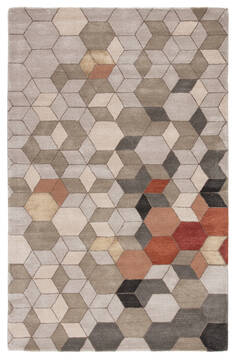 Jaipur Living Genesis Grey Rectangle 2x3 ft Wool and Viscose Carpet 117441