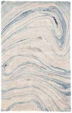 Jaipur Living Genesis Blue Rectangle 9x13 ft Wool and Viscose Carpet 117527