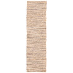 Jaipur Living Himalaya Beige Runner 6 to 9 ft Rayon and Jute Carpet 117617