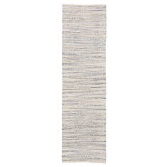 Jaipur Living Himalaya White Runner 6 to 9 ft Rayon and Jute Carpet 117630