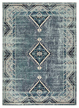 Jaipur Living Indie Blue Rectangle 4x6 ft Polypropylene Carpet 117696