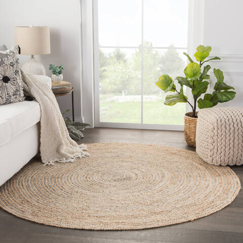 Jaipur Living Idriss Beige Round 60 X 60 Area Rug RUG143087 803-117723 Image 3