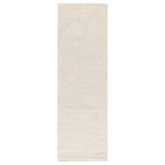 Jaipur Living Konstrukt White Runner 6 to 9 ft Wool and Viscose Carpet 117860