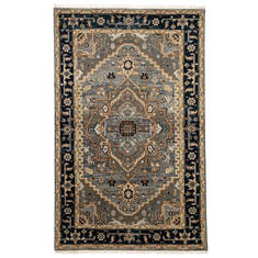 Jaipur Living Liberty Grey Rectangle 6x9 ft Wool Carpet 117948