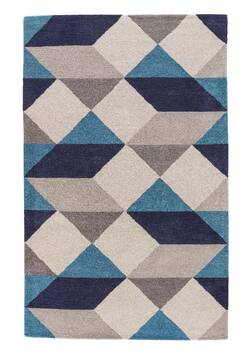 Jaipur Living En Casa By Luli Sanchez Tufted Blue Rectangle 9x13 ft Wool Carpet 118004