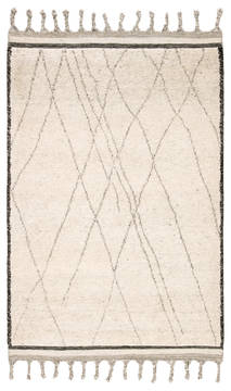 Jaipur Living Mina White Rectangle 8x11 ft Wool Carpet 118095