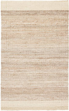 Jaipur Living Naturals Tobago White Rectangle 5x8 ft Jute Carpet 118224